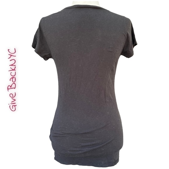 Lucky Brand Elephant Graphic T-Shirt Black Size S - Picture 3 of 5